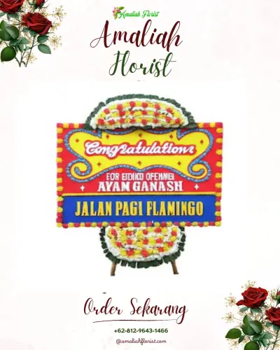 Bunga Papan Congratulation lamper lor